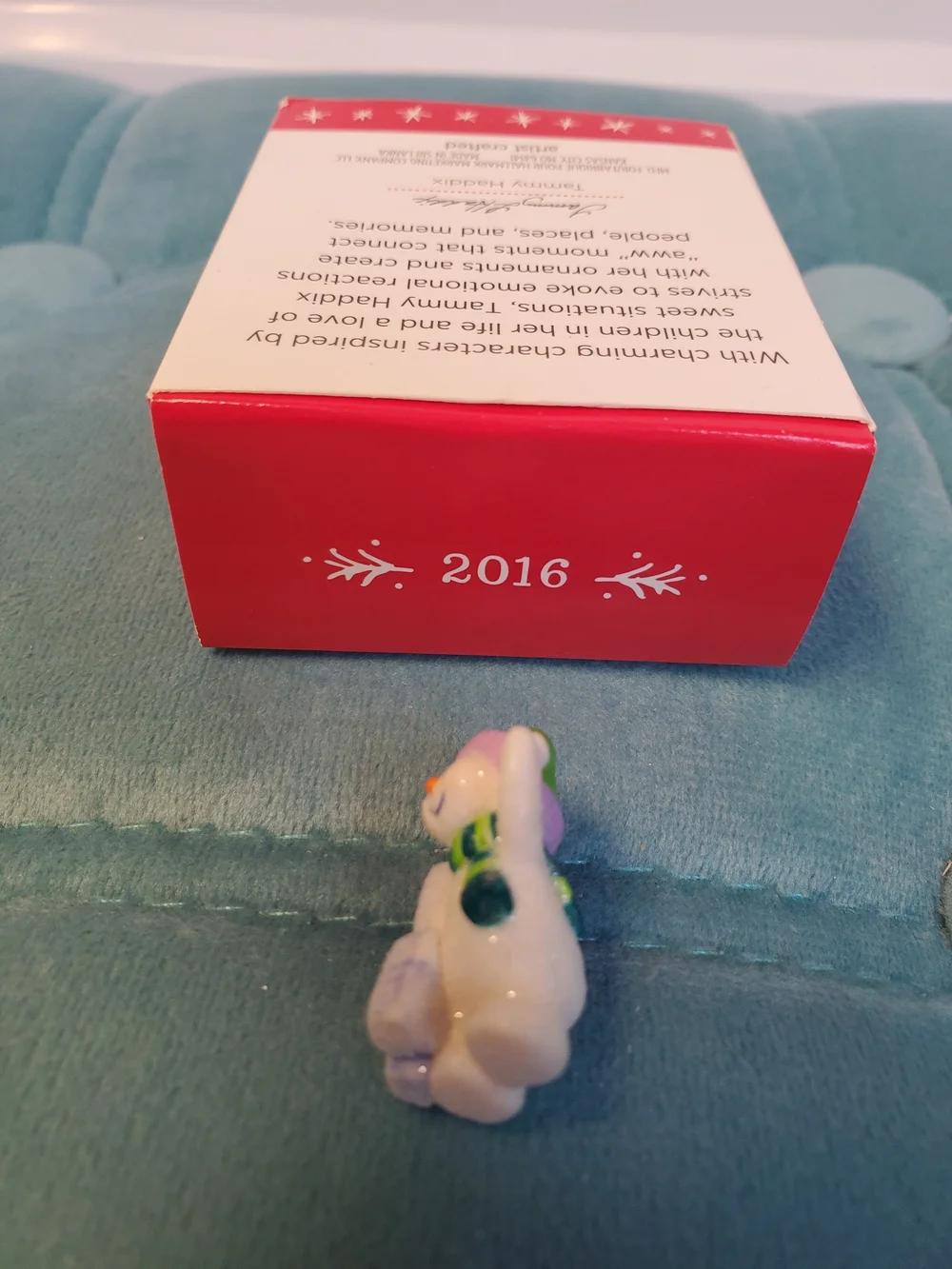 Hallmark Keepsake 2016 A Little Frosty Fun Miniature Ornament QXM8544